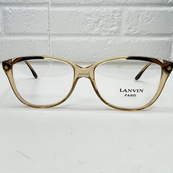 Lanvin Accessories - Lanvin Paris Sunglass Frame OL306 Gold Clear Amber 52-18-140mm H2830